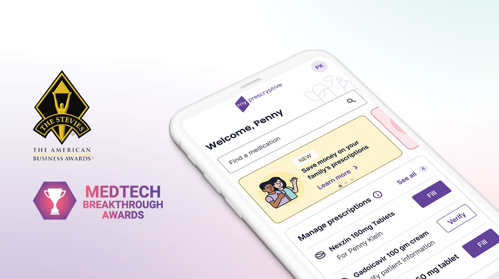 myPrescryptive Stevies and MedTech awards